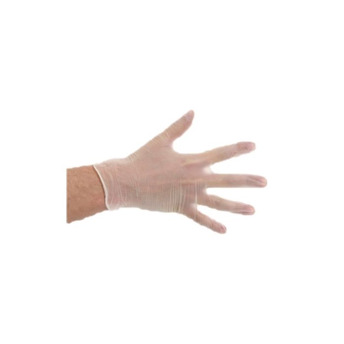 Vinyl handschoenen gepoederd Large Wit 100st (VI400)