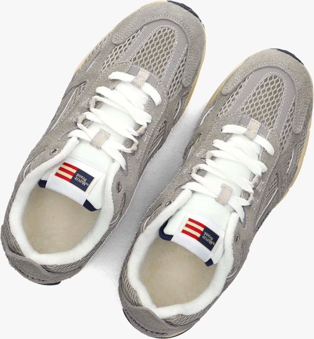 grijze mercer amsterdam lage sneakers the re-run americana