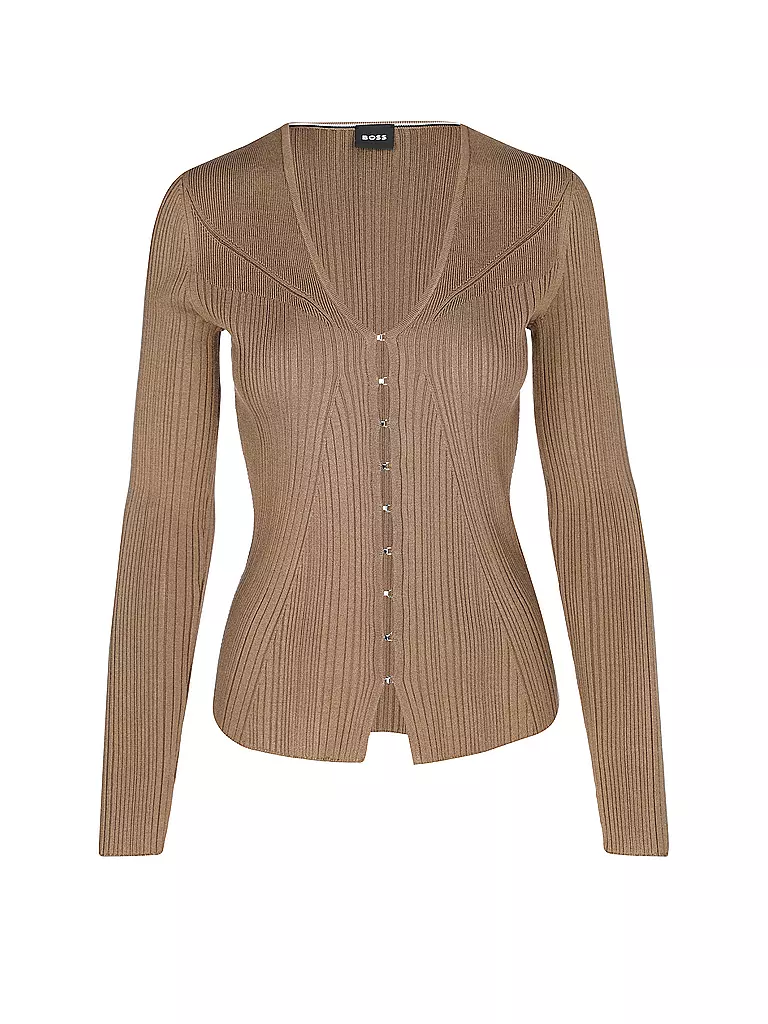 BOSS Strickjacke FORAMA braun