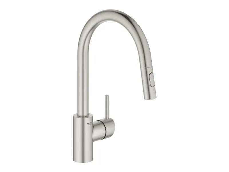 Grohe Concetto etgr køk bruser - etgr køkkenbat, højt udløb, ethul, zero, supersteel 31483DC2