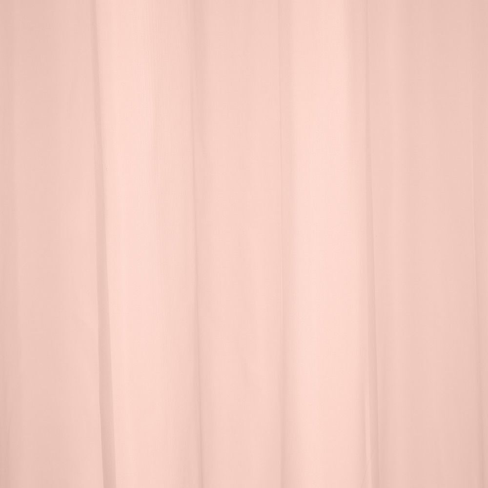 Voilage à oeillets rose uni 100% polyester 140x240cm