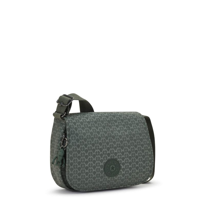 Sac à main Loreen M 24,5 cm Sign Green Embosse