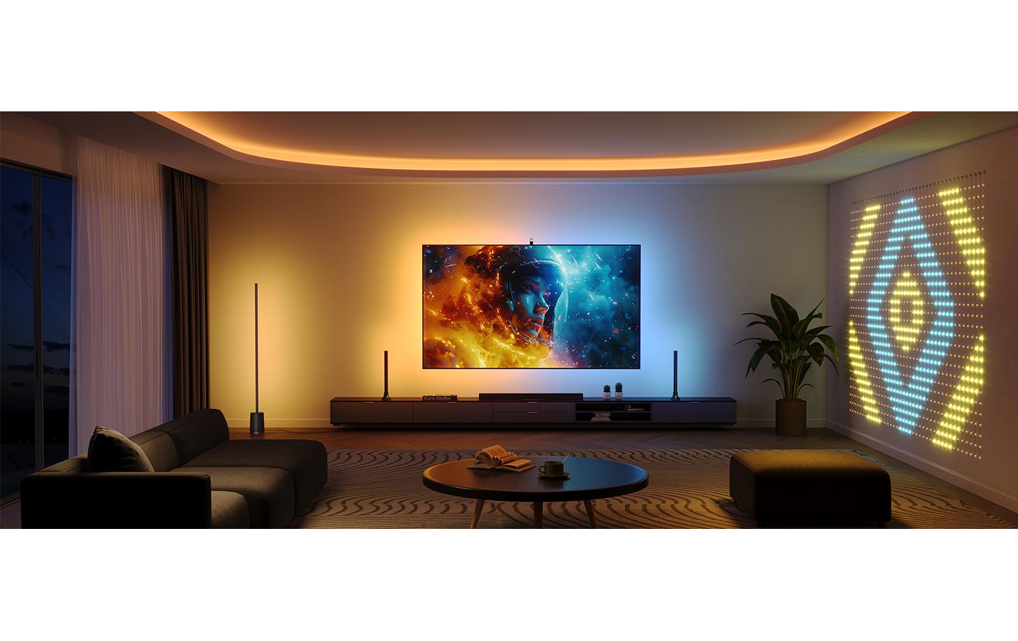 Lichtbalken Backlight Kit 2, T3 Cam, RGBIC, WiFi + BT<br>Smarte TV- Hintergrundbeleuchtung