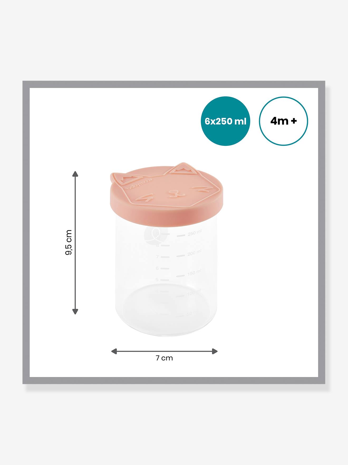 Tigelas Isy 6 x 250 ml BABYMOOV azuis