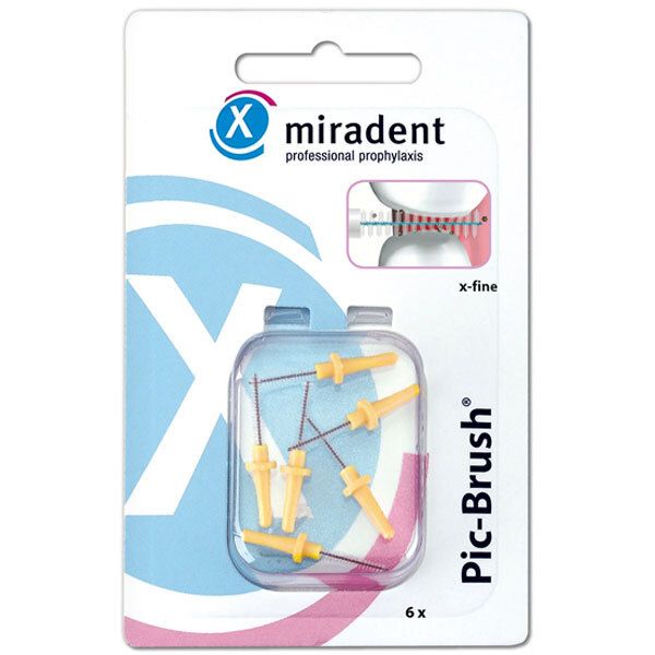 miradent Pic-Brush® Ersatz-Interdentalbürsten gelb x-fine 1,8 mm