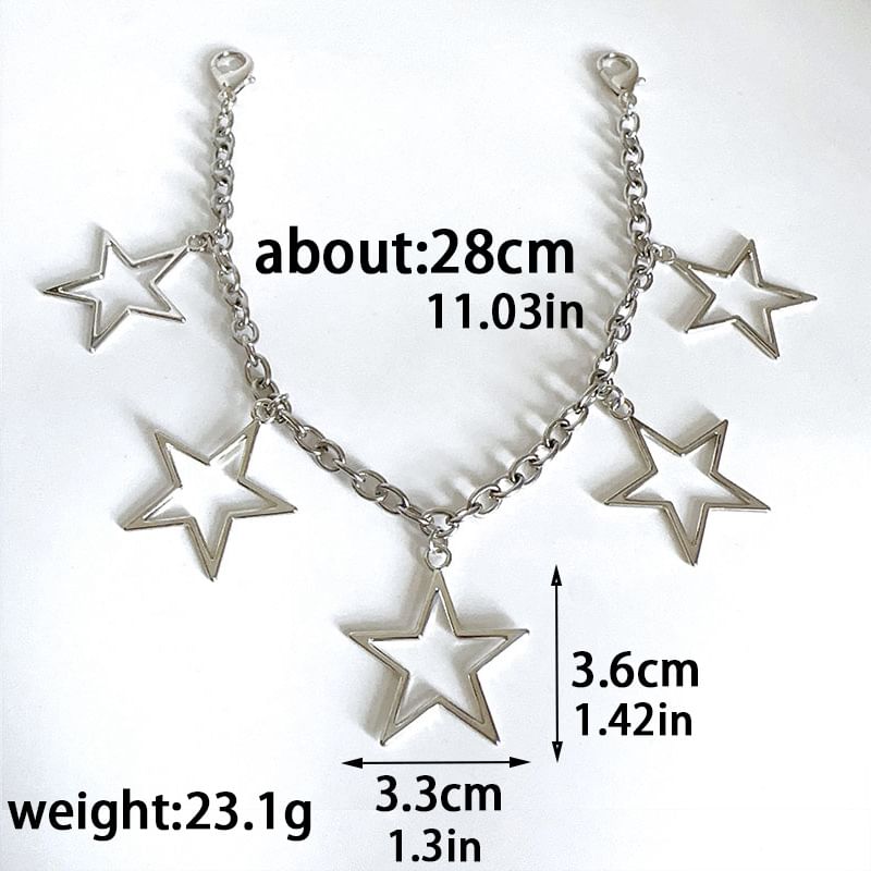 Epoch - Ster / Hart Ketting Schoen Clip-On Decoratie
