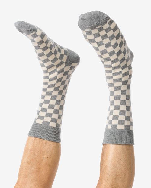 5 paires de chaussettes homme avec coton blocs bleu clair