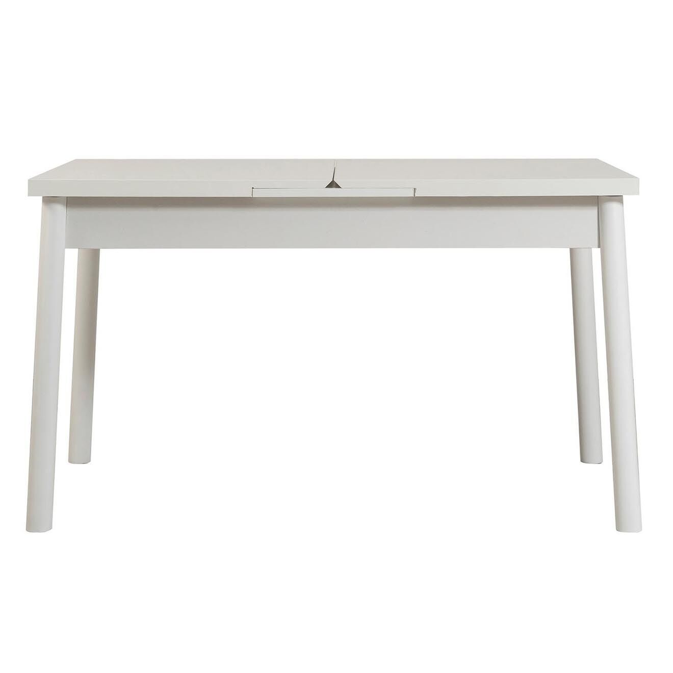 Homitis Ensemble Table + 4 Chaises Santiago 0701 blanc/gris