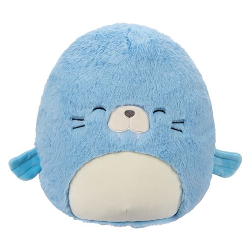 Squishmallows Harvey Hvalros Bamse, Blå