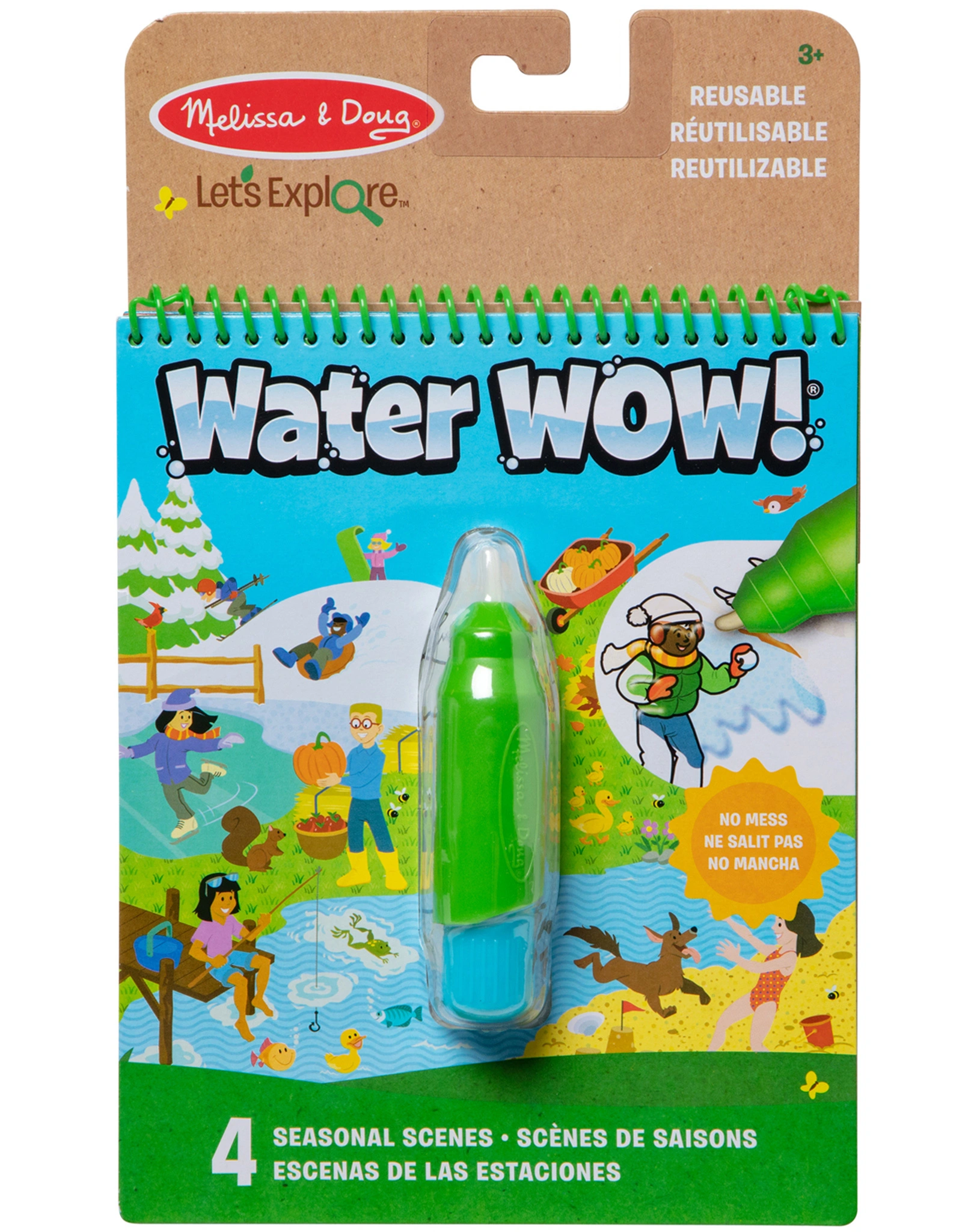 Malblock WATER WOW! - JAHRESZEITEN mit Stift