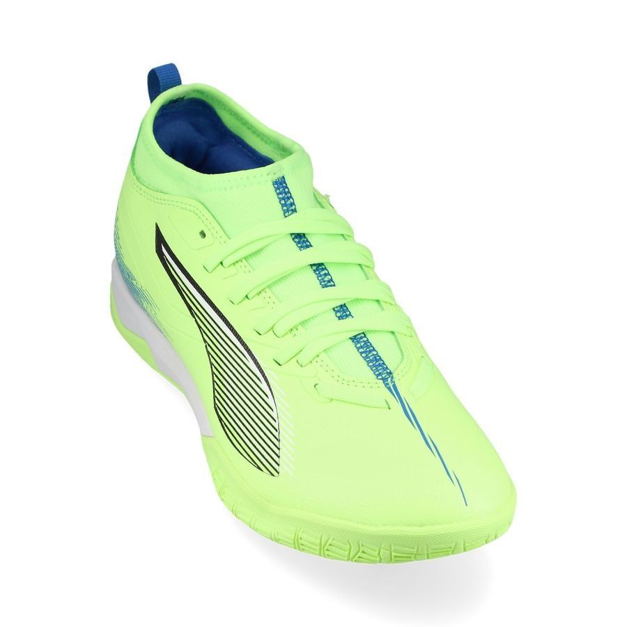 PUMA Ultra 5 Match IT   Mid Lights Out - Fizzy Apple/Blanc/Bleu Enfant