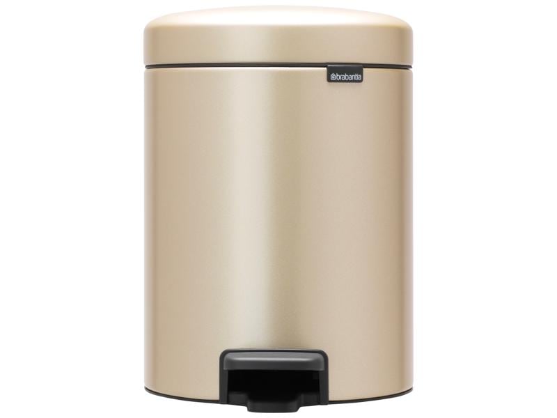 Brabantia Kosmetikeimer NewIcon 5 l, Champagner Eimer