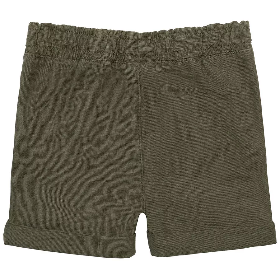 MINOTI T-Shirt und Shorts im Set WeißKhakigrün