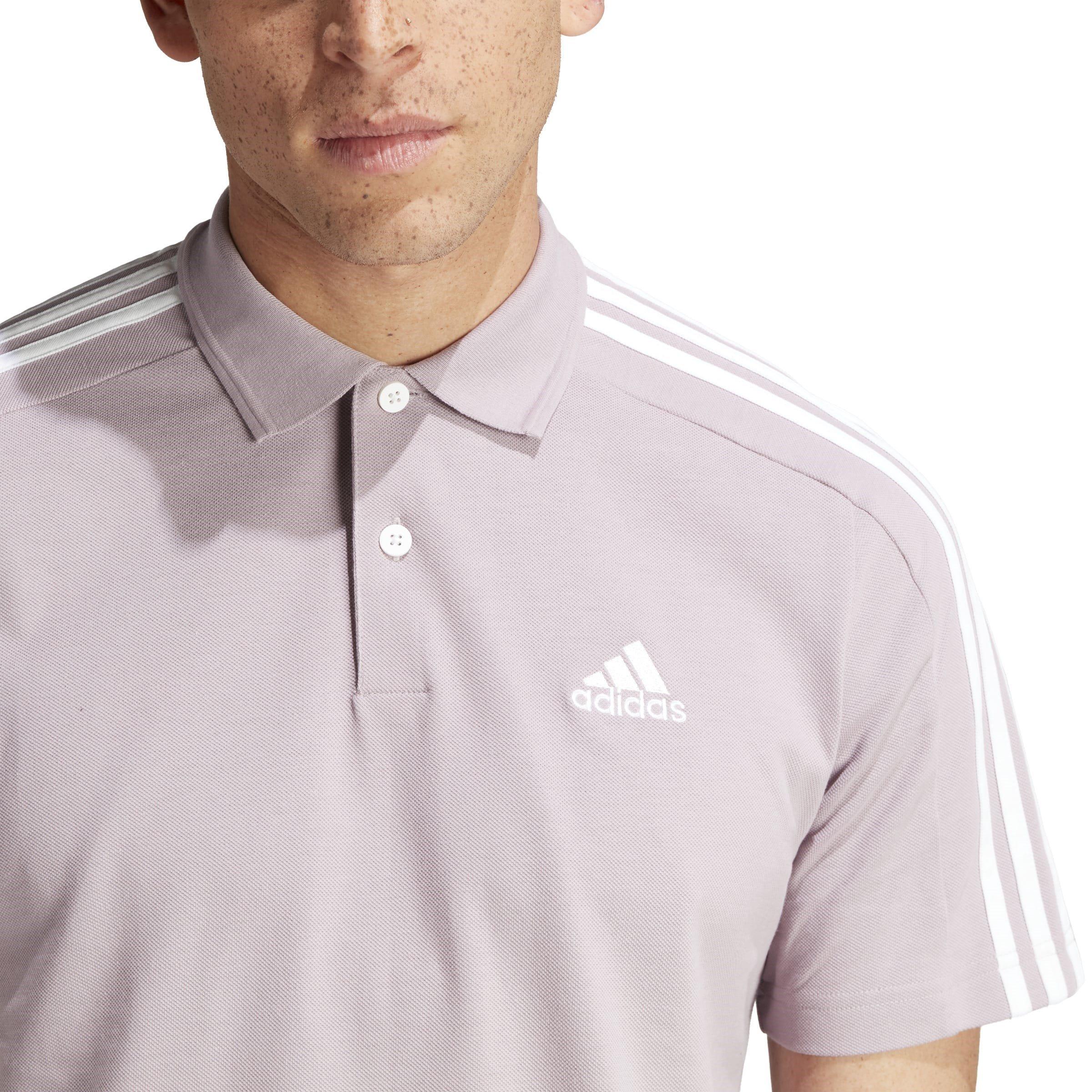 adidas Essentials Mens Cotton 3-Stripes Polo Shirt