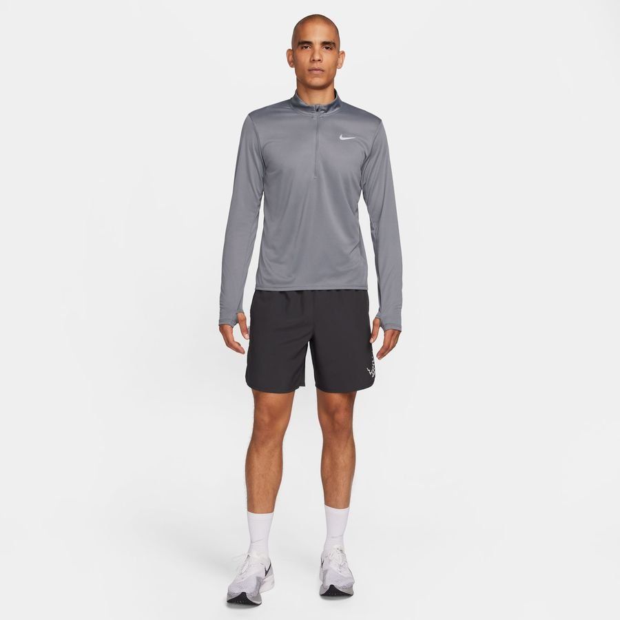 Nike Haut Running Dri-FIT Pacer HZ - Gris/Argenté