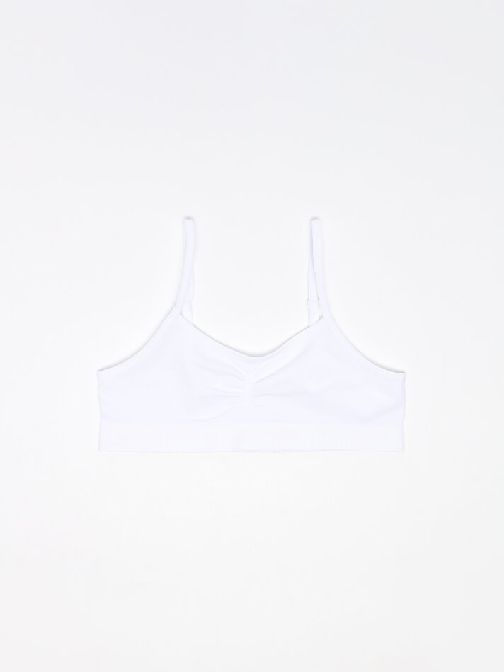 Conjunto com 2 regatas sem costura - Azul/Branco