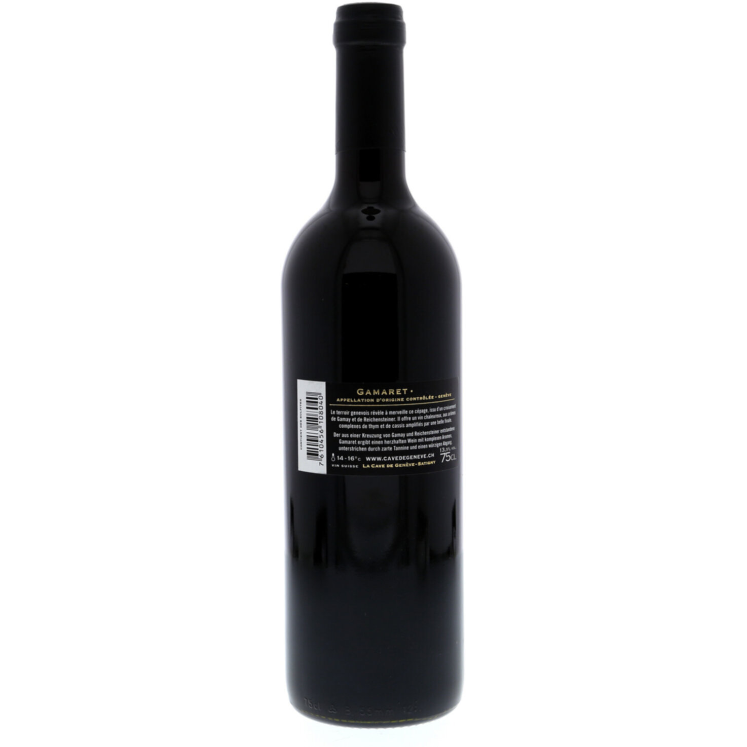 Genève AOC Gamaret Feuille d’Or La Cave de Genève -75cl