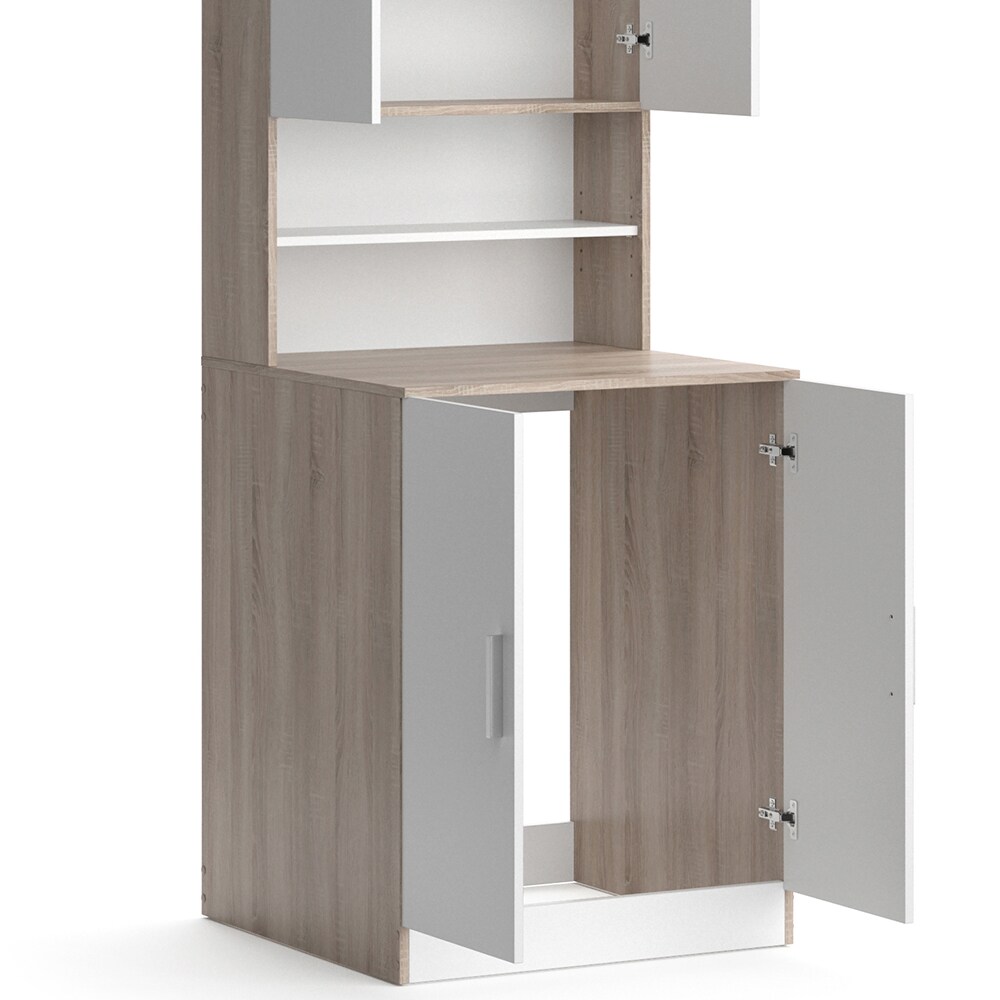 Vicco Waschmaschinenschrank Badschrank Hochschrank Liana sonoma Badregal Überbau