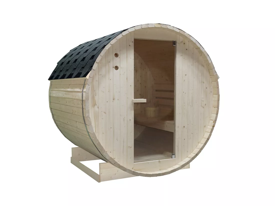 Sauna d'extérieur 4 places - L185 x P180 x H190 cm - ISOKYRO