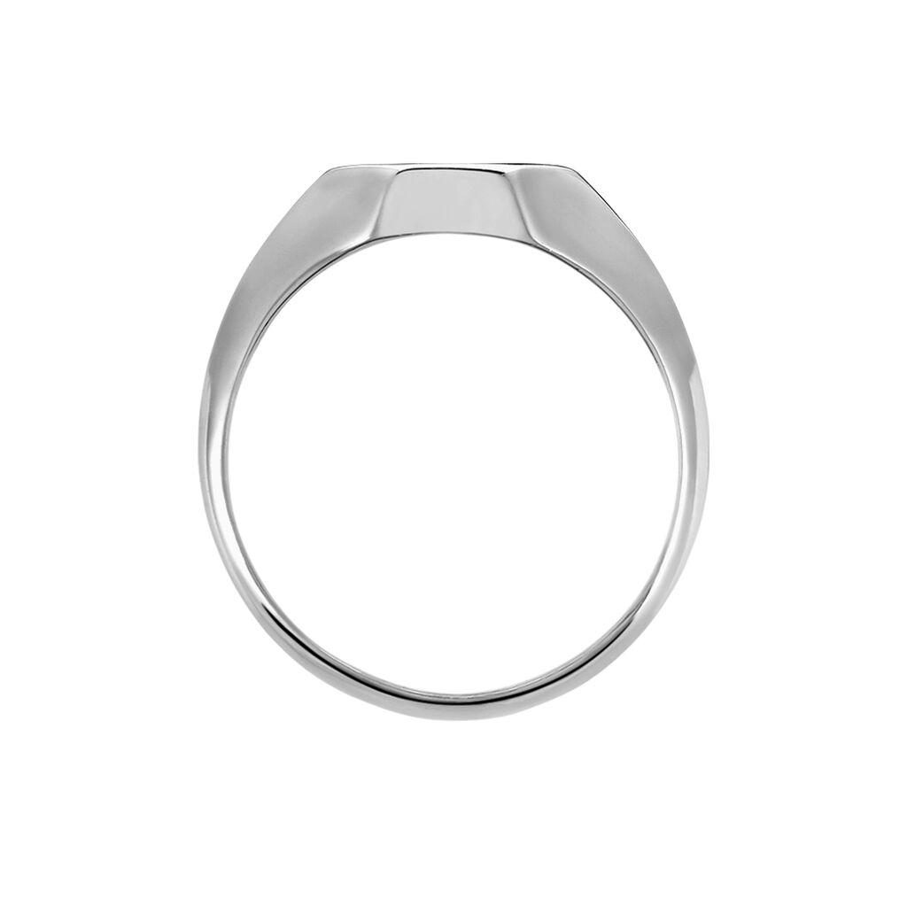 Chevalière Sanza Argent Blanc