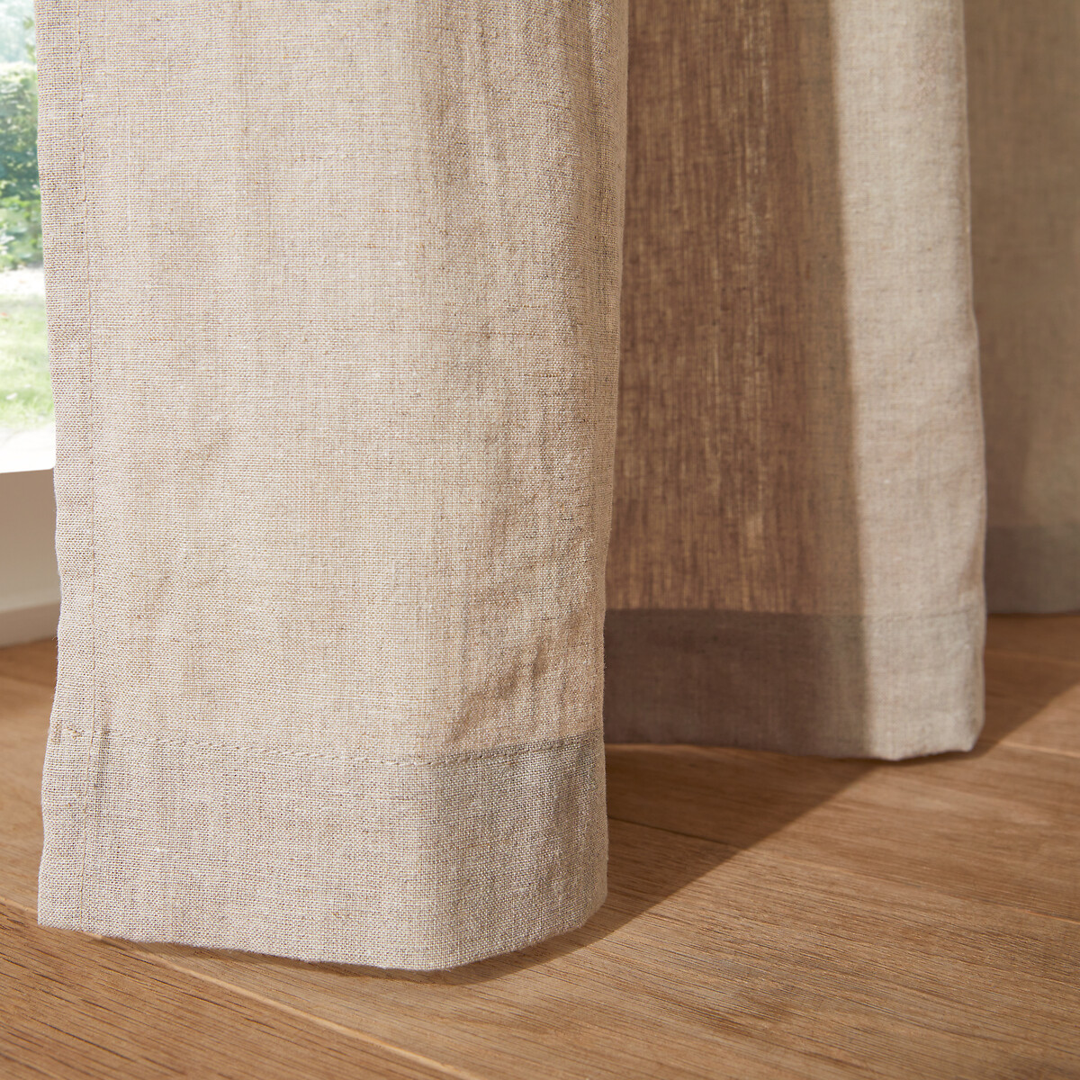 LA REDOUTE INTERIEURS<br>Cortina de linho lavado Onega