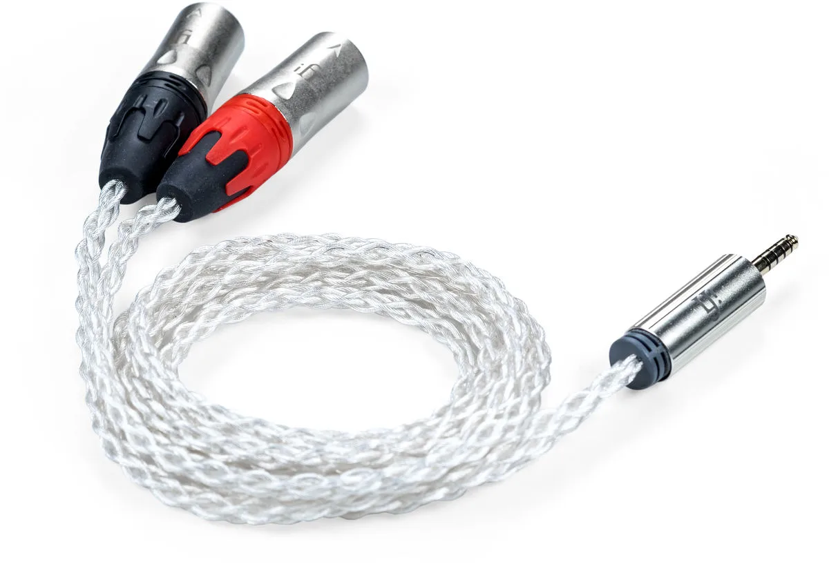 iFi Audio câble symétrique 4,4 mm vers XLR OFHC Silver (1 m) Câbles symétriques XLR