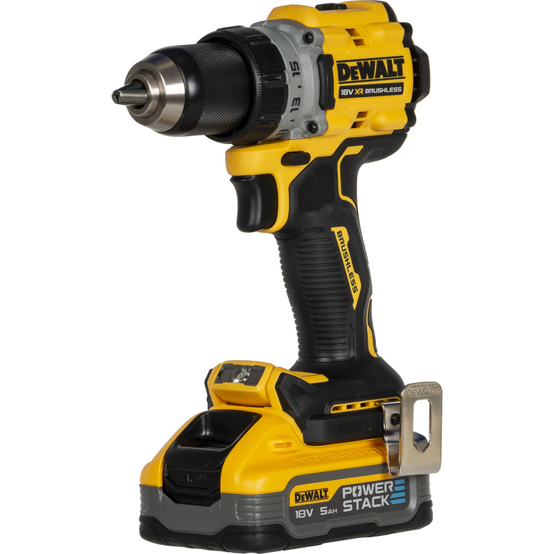 DeWALT DCD800H2T-QW XR compacte accu schroefboormachine met 2x 5,0Ah Powerstack accu 18V 5,0Ah Li-ion