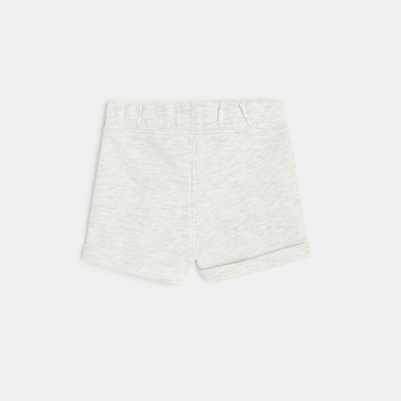 Short molleton blanc bébé garçon