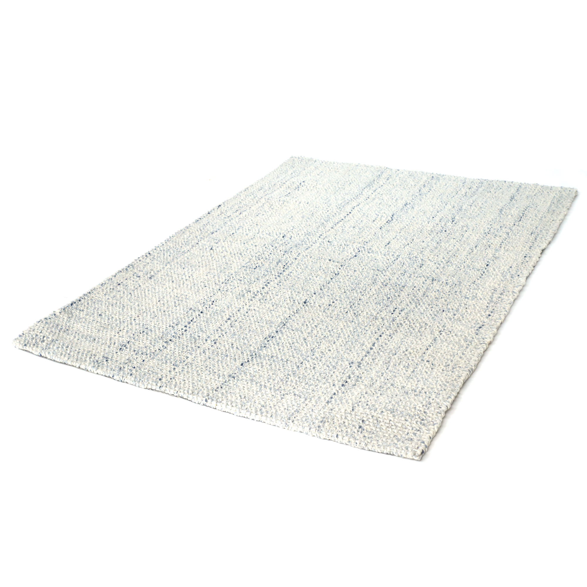 Teppich 'Delea' weiß-blau, B 200 cm, L 140 cm von fischer's lagerhaus