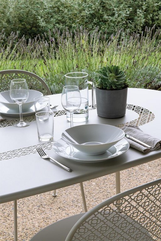 Fermob Lorette tuintafel 160x90 Acapulco Blue