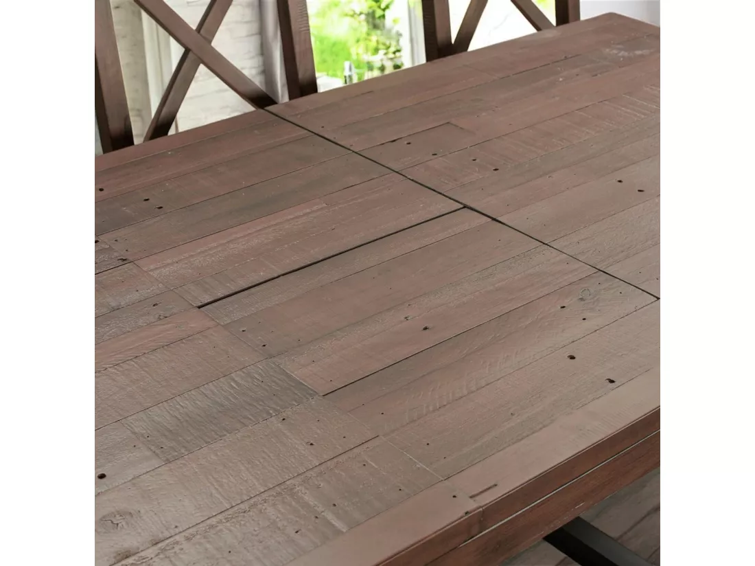 Table à manger extensible bois recyclé 160-200 cm SAMOA