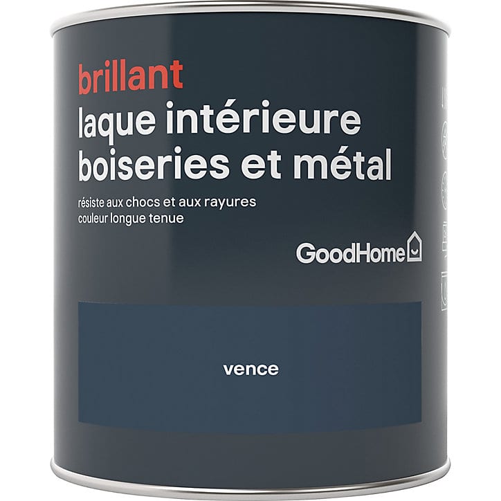 Laque boiseries et métal GoodHome Vence Brillant 0,75L