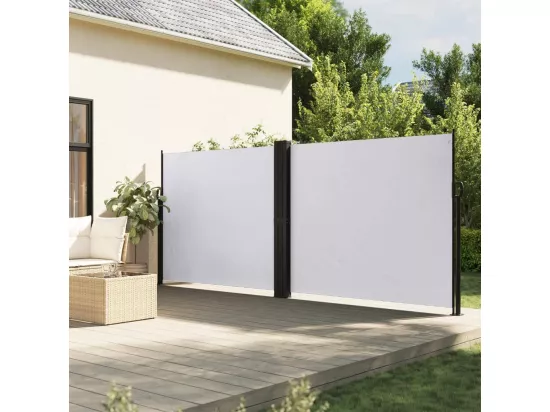 Auvent latéral rétractable blanc 160x1000 cm