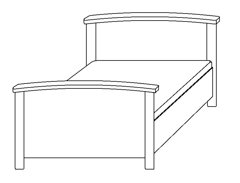 Bett TORRENT 90 x 200 cm weiß
