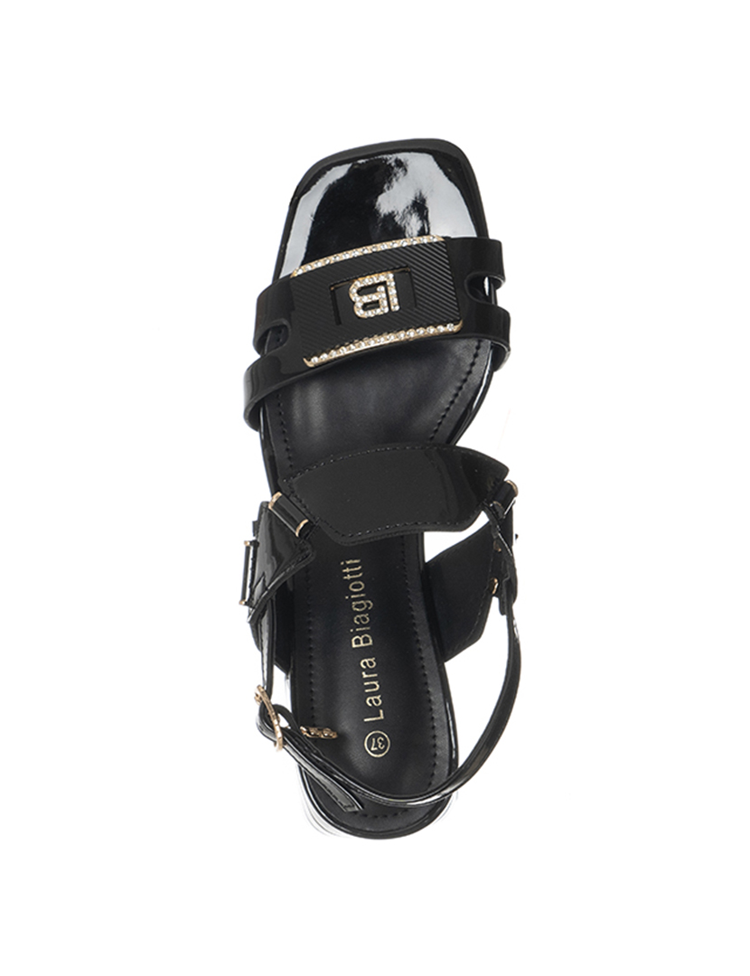 Black Heeled Sandals