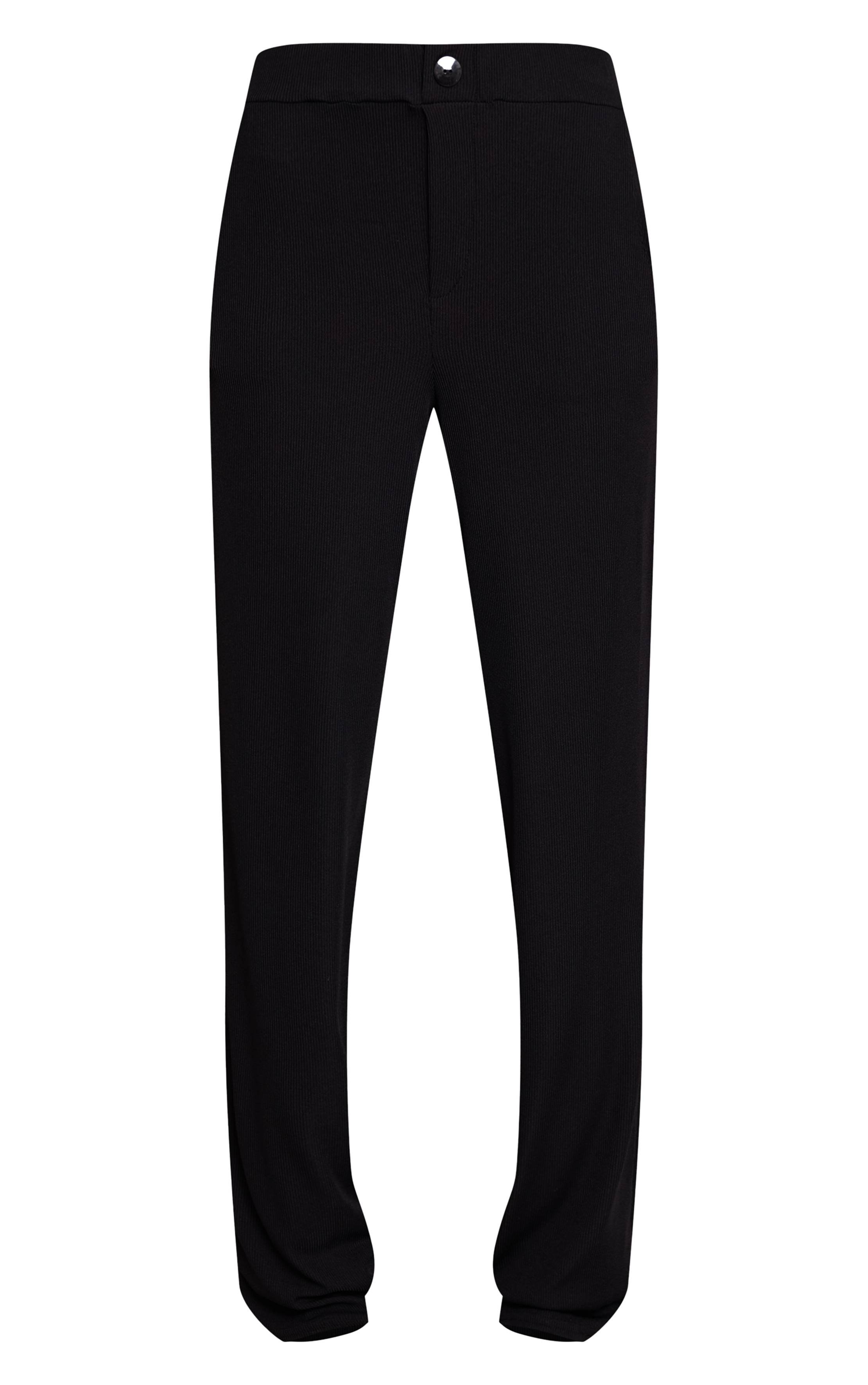 Noir Pantalon Large Boyfriend Chocolat