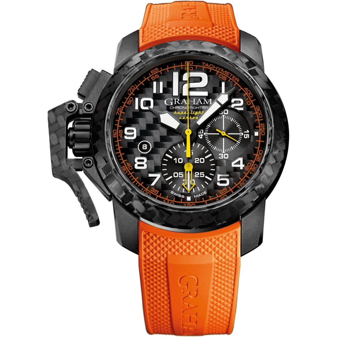 Graham Chronofighter Superlight Carbon Orange