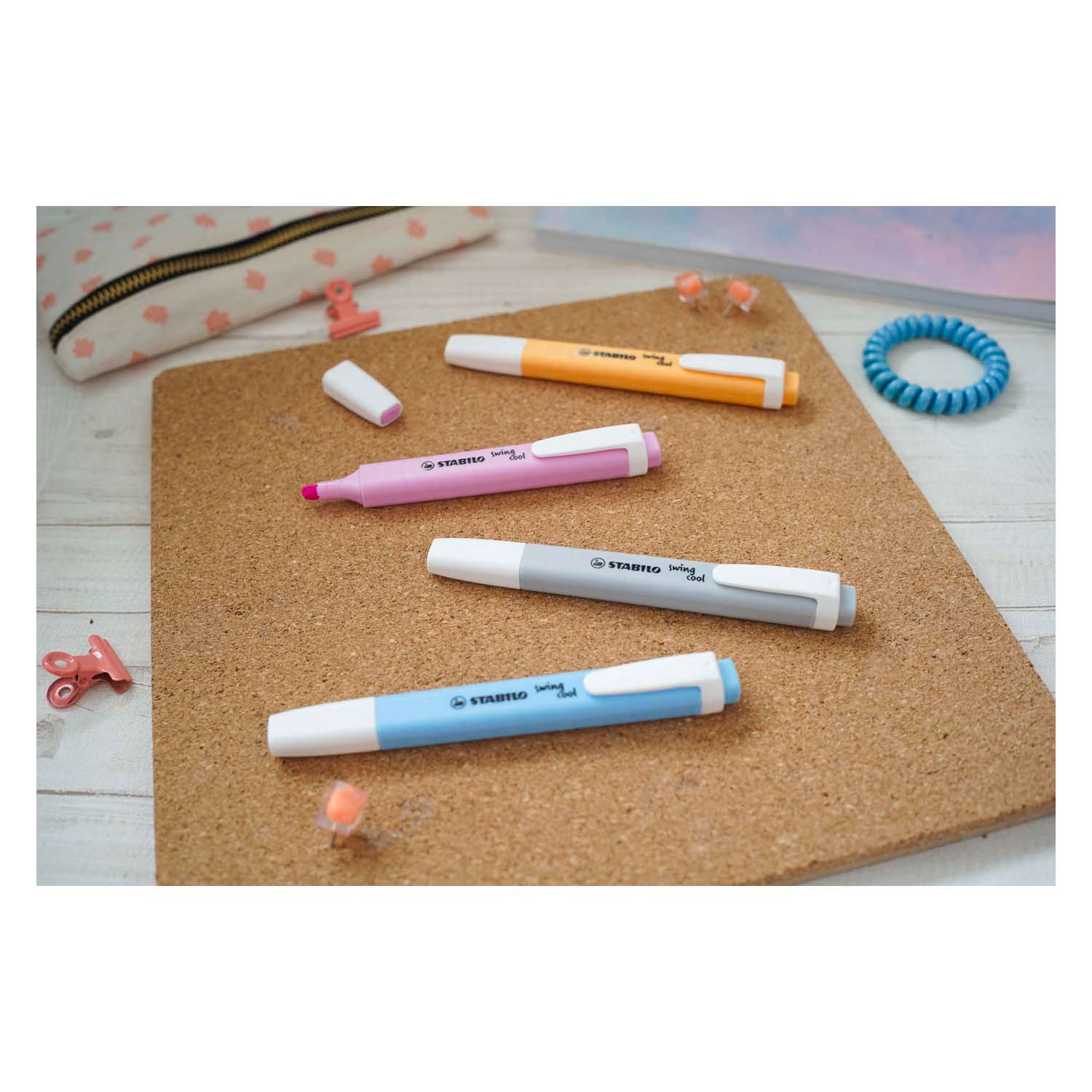 STABILO swing coolPastel - Markeerstift - Set Met 8 Stuks