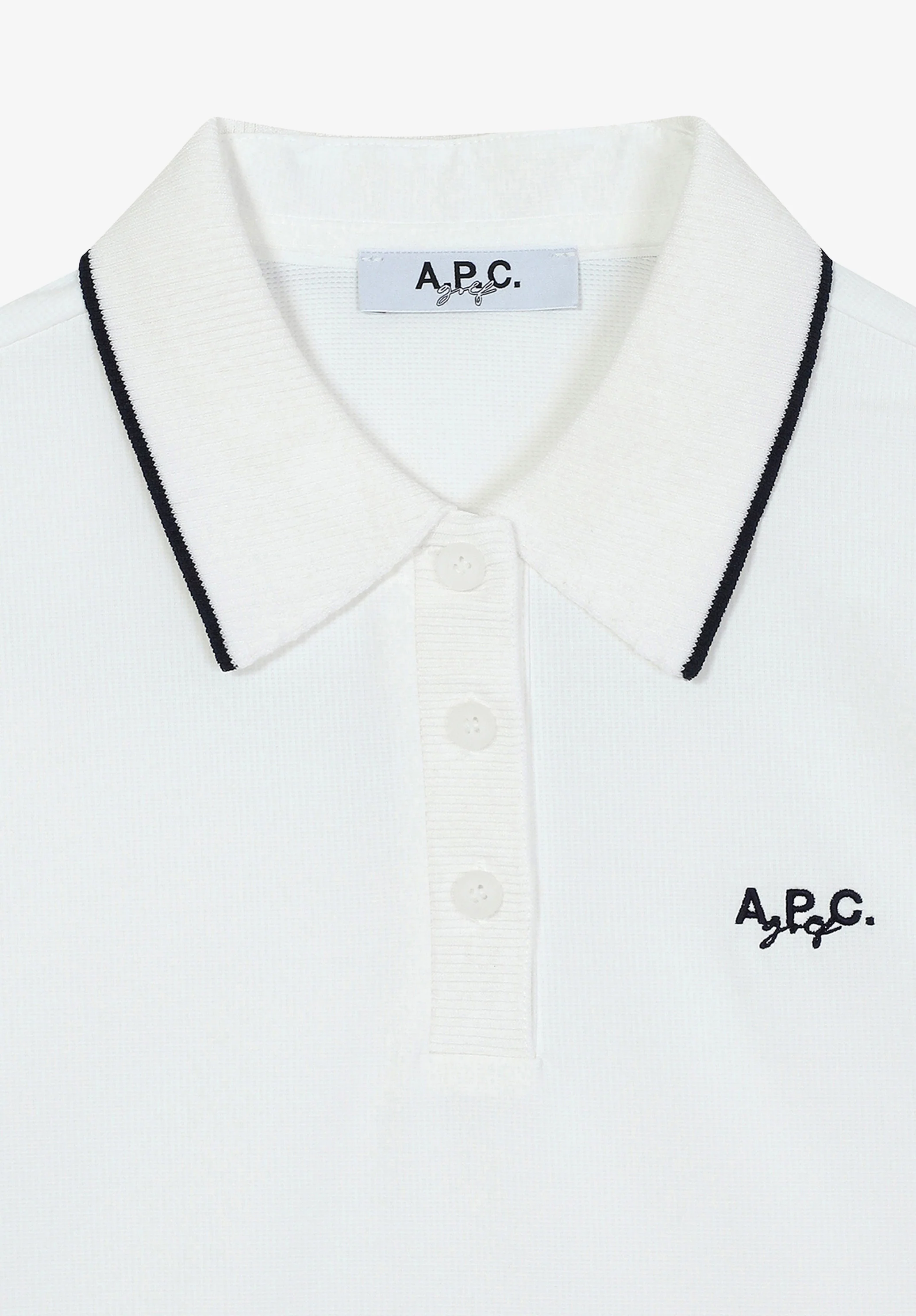 Polo à logo - Blanc