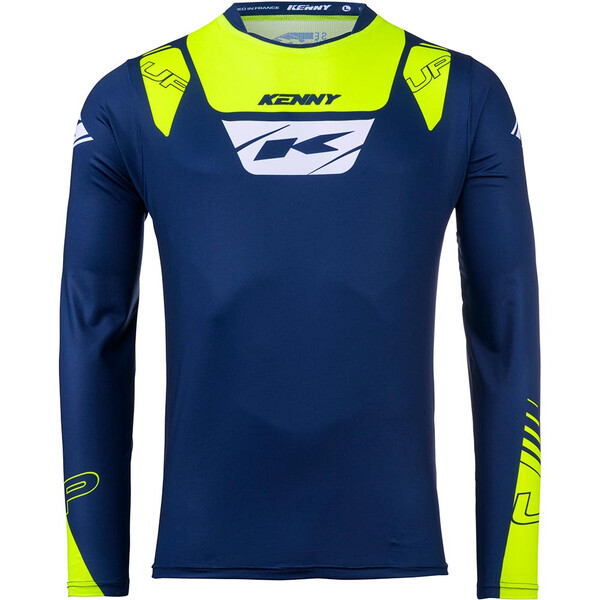 Kenny - Maillot Trial Up Kamo Navy / Jaune fluo / Blanc