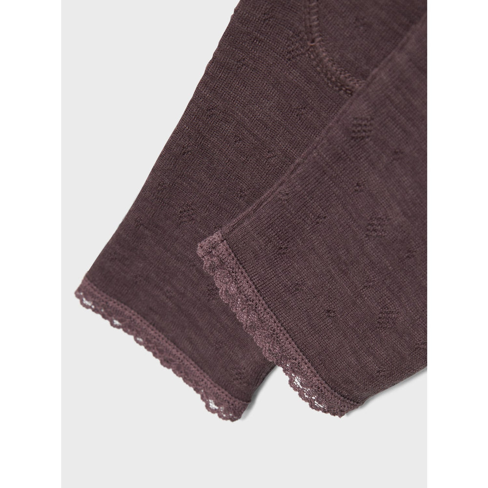 Køb Name It Sparrow Wang Uld Neddle Leggings Solid Noos
