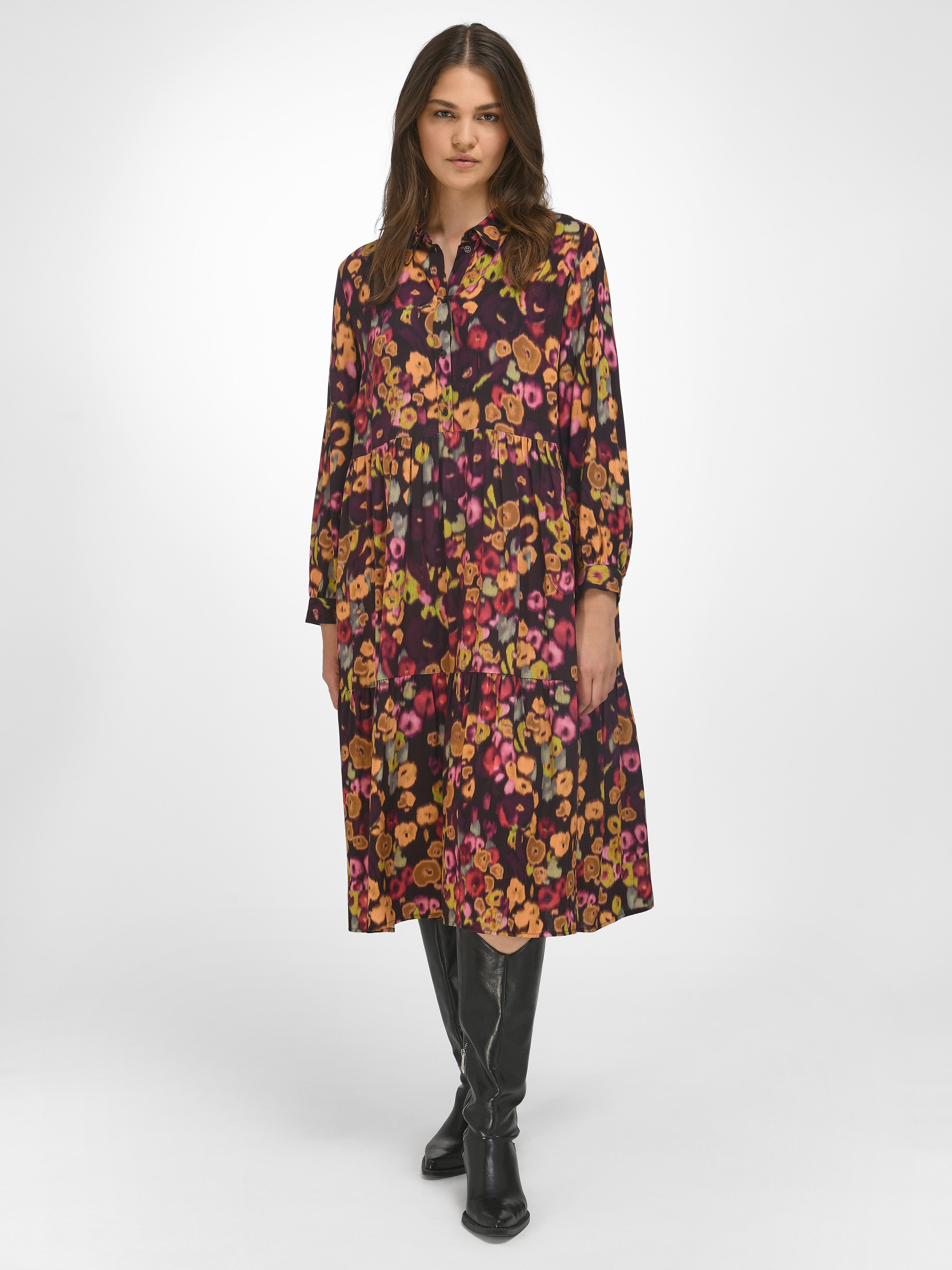Kleid mit Hemdkragen