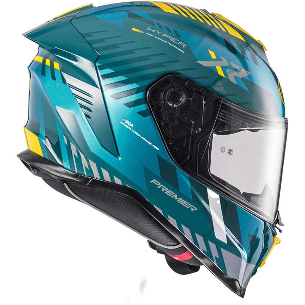 premier - Casque Hyper XR Turquoise / Vert / Jaune
