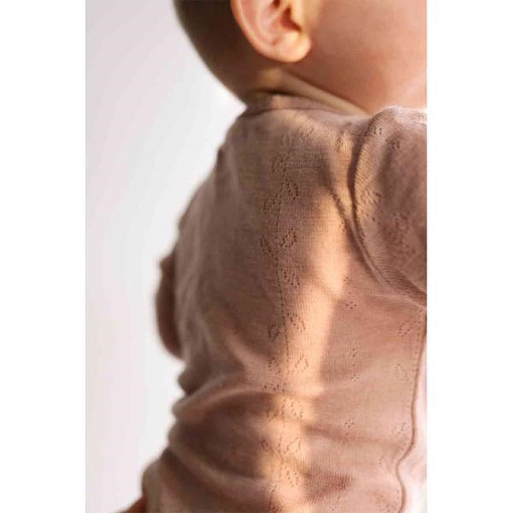 Wool Pointelle Burnt Rose Benedikte Body - MarMar