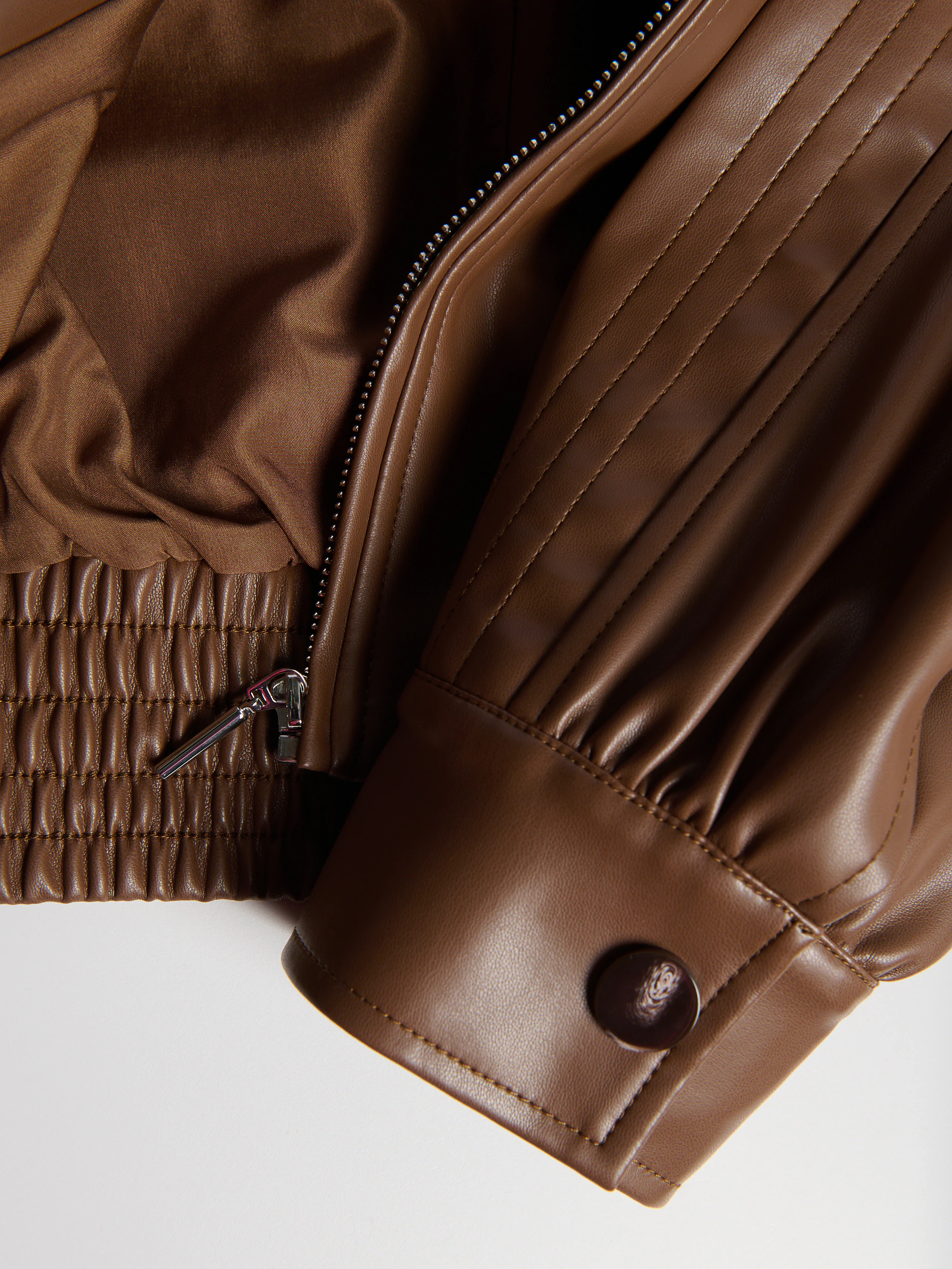 Biker-Jacke In Lederoptik