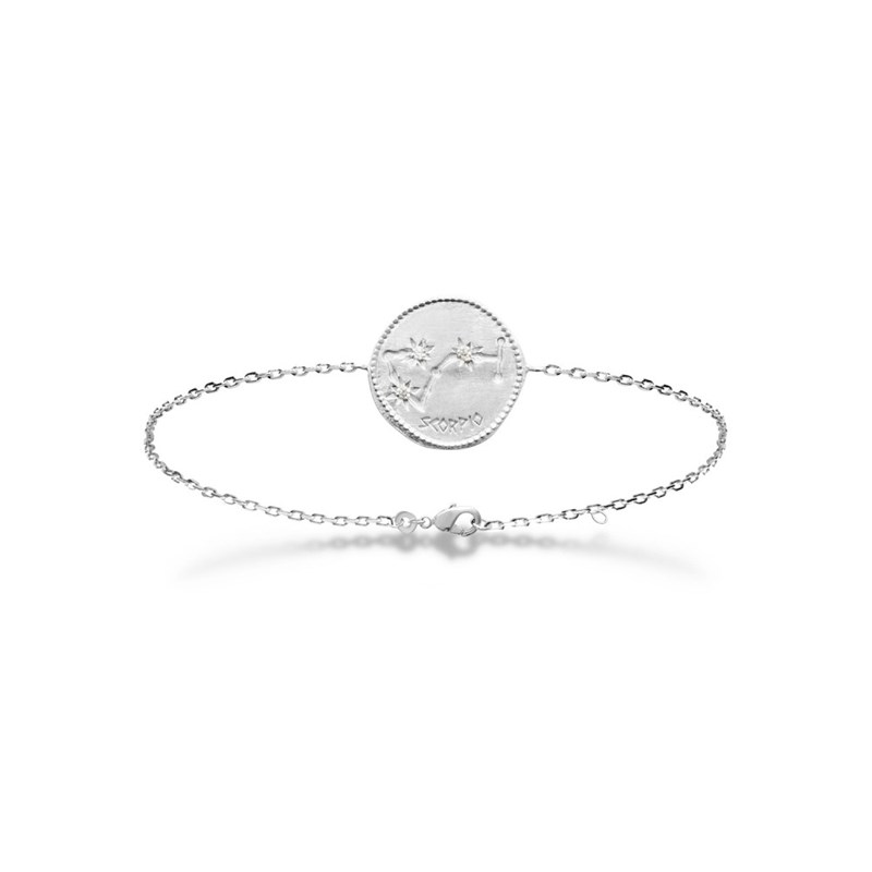 Bracelet Femme - Argent 925 - Oxyde de zirconium - Longueur : 18 cm