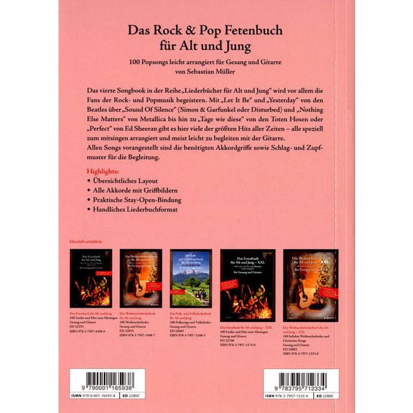 Schott Rock & Pop Fetenbuch Gitarre 1