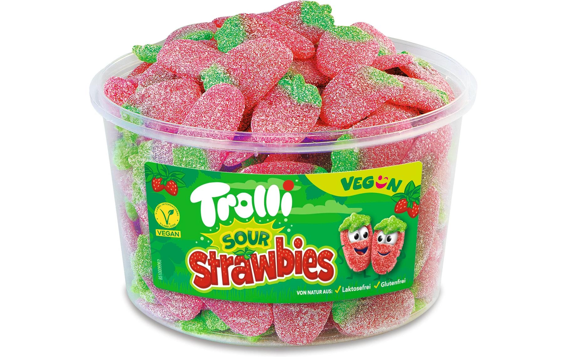 Gummibonbons Saure Erdbeeren 1.2 kgLeckere Süssigkeit für gross und klein