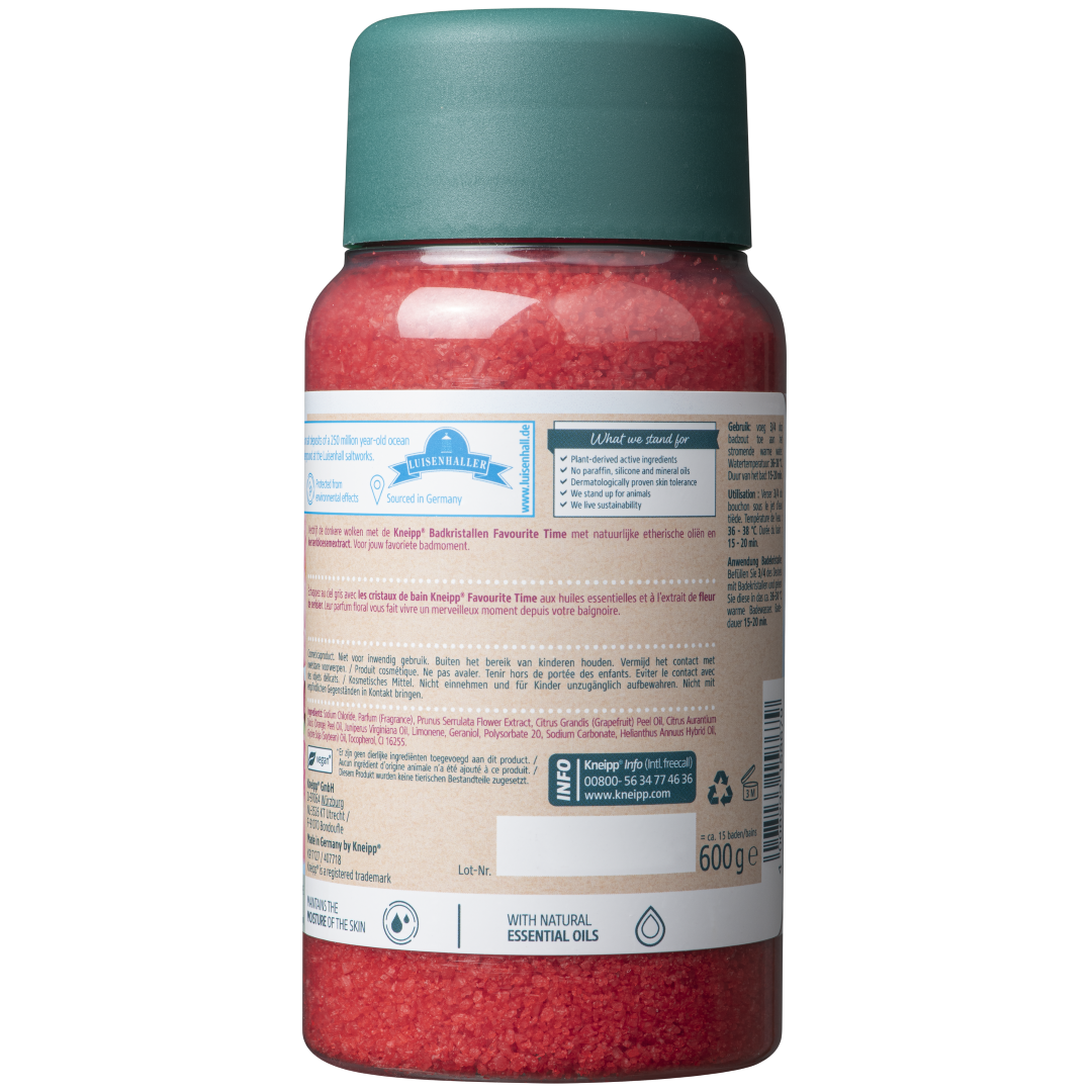 Kneipp Badkristallen favourite time cherry blossom (600 gr)