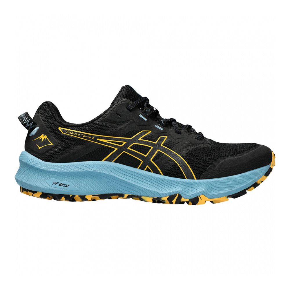 Asics TRABUCO TERRA 2 - Chaussures trail Homme black/honey
